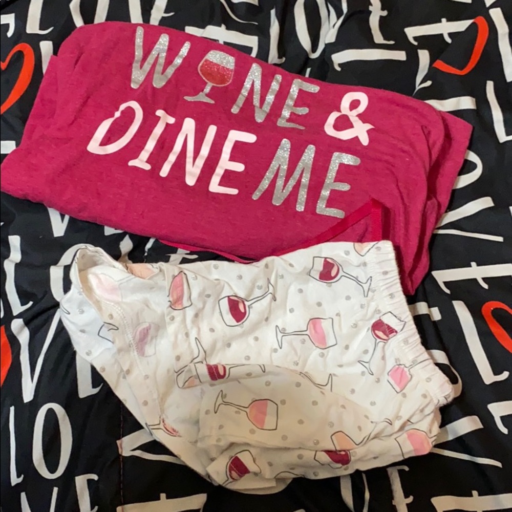 Wine and dine me pajamas